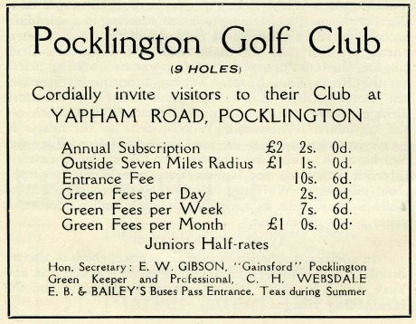 Pocklington Golf