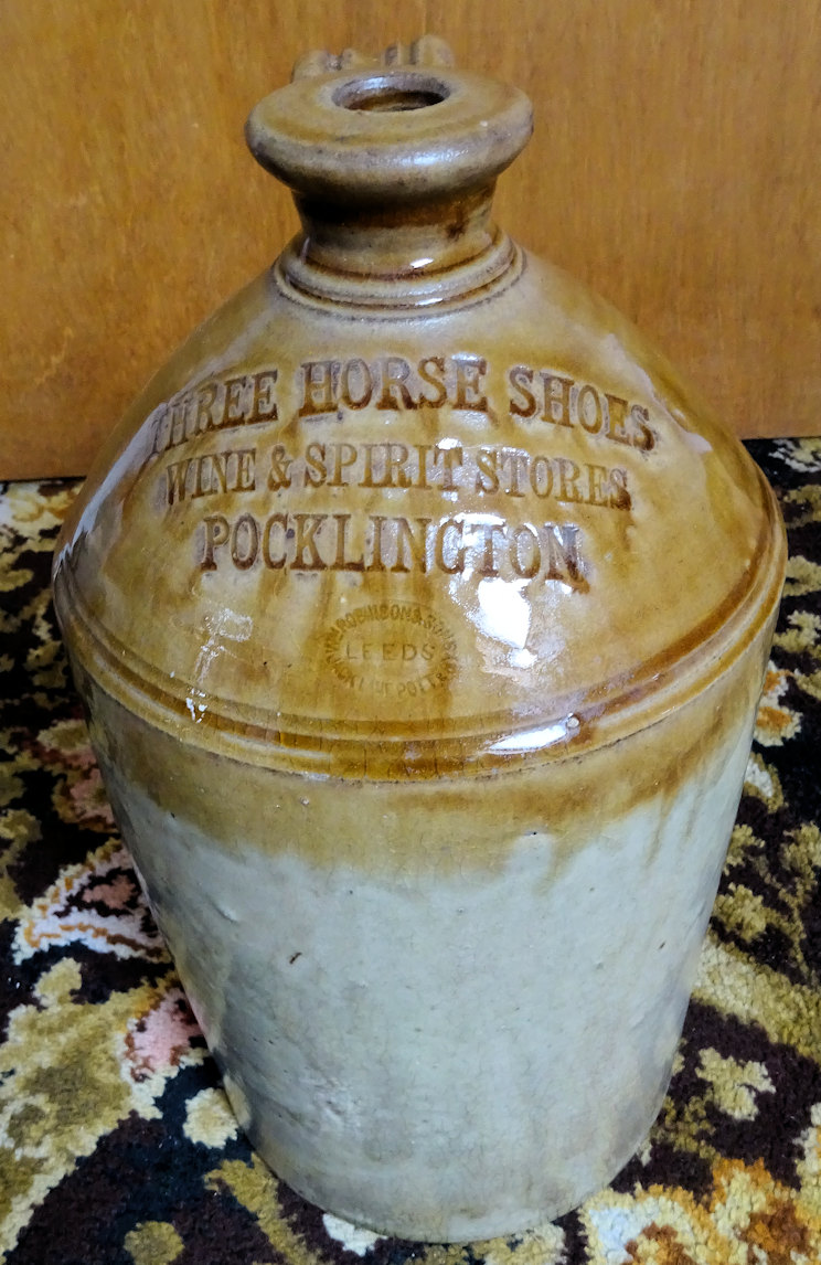 An old jar of the Horseshoes