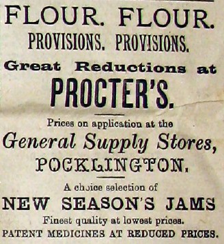 Procter's Advert May 1892