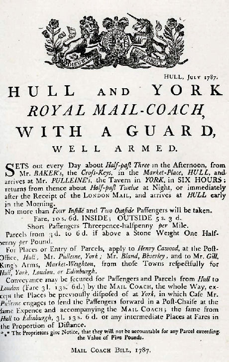 Mail Coach Bill 1787