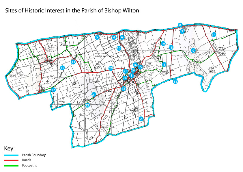 Parish Map of Historic Sites